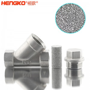 恒歌定制316L粉末燒結(jié)不銹鋼Y型過(guò)濾器耐腐蝕易清洗，用于化工行業(yè)